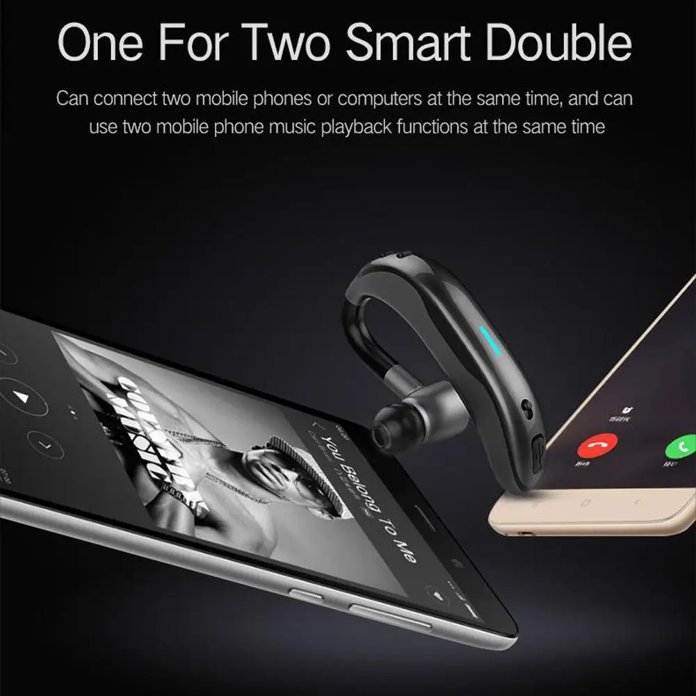 F600 Bluetooth-Headset med støjreduktion 180° Roterende Bluetooth Hovedtelefon Ring Påmindelse Trådløse Hovedtelefoner Til iPhone 11Pro Xiaomi 0