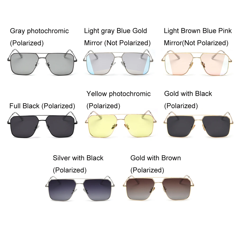 Peekaboo-pladsen polariserede solbriller metal man tendens 2020 damer sol briller uv400 spejl uregelmæssig høj kvalitet 5