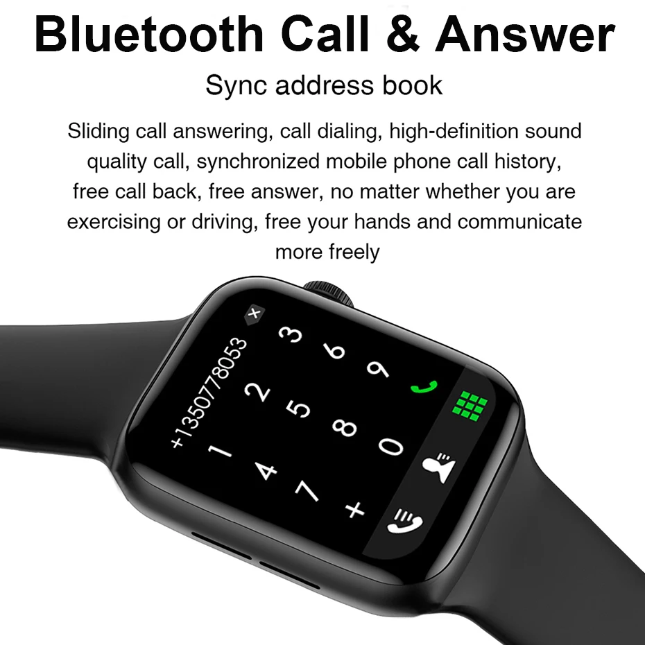2021 IWO HW22 Smartwatch 44mm på 1,75 tommer Serie 6 Smart Ur Bluetooth Opkald, Musik, Spiller Smart Armbånd IWO HW12 opgraderet version 0