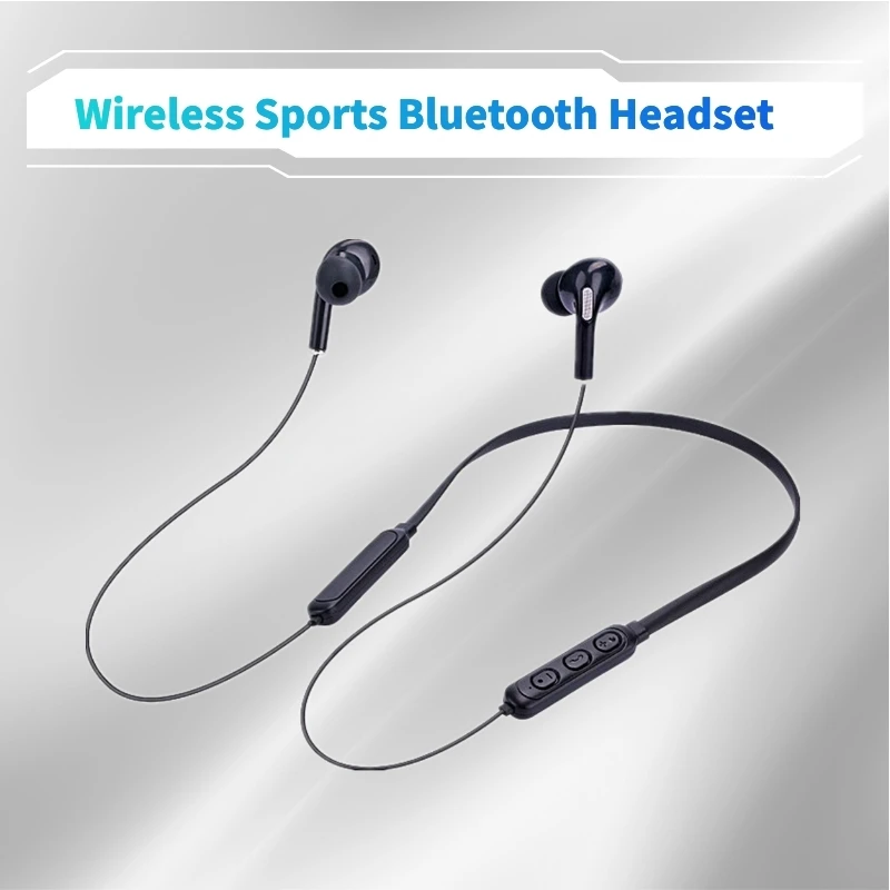 Hengshanlao Trådløse Bluetooth Hovedtelefoner Sports-Headset Neckband Hovedtelefoner med Mikrofon Vandtætte Øretelefoner Pk I12 Tws Earpos I900 0
