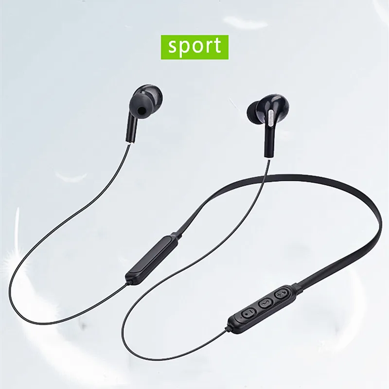 Hengshanlao Trådløse Bluetooth Hovedtelefoner Sports-Headset Neckband Hovedtelefoner med Mikrofon Vandtætte Øretelefoner Pk I12 Tws Earpos I900 2