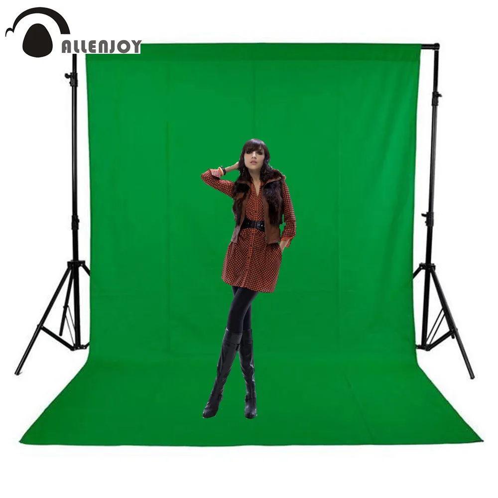 Allenjoy fotografisk baggrund chromakey green screen baggrund af ikke-vævet stof Professionelle til Foto-Studio photophone 5