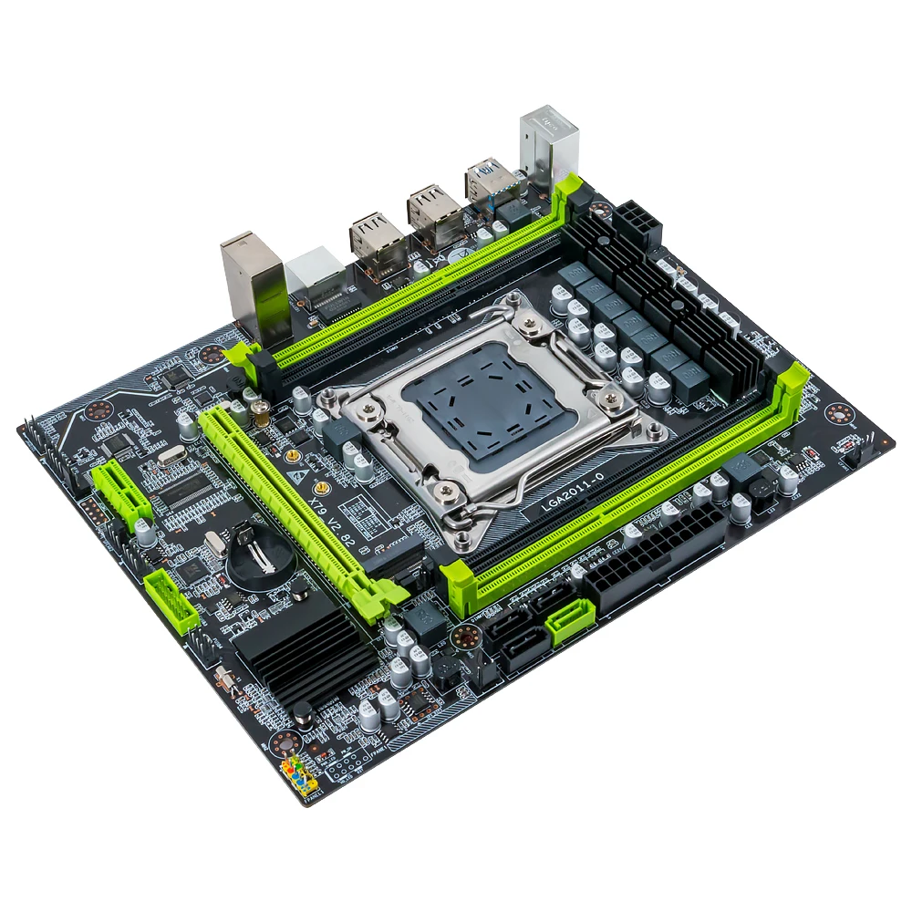 ALZENIT X79 Bundkort Sæt X79M-CE5 Med LGA 2011 Combo Xeon E5-2640 CPU 4x4GB = 16GB DDR3 1600MHz Hukommelse PC3 12800 RAM 4