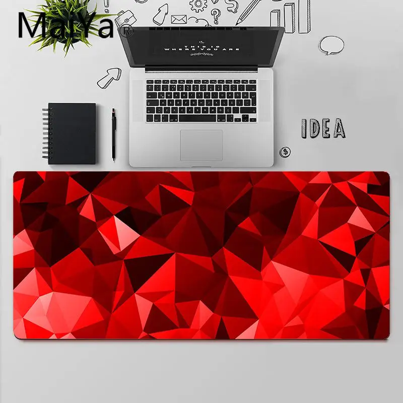 Maiya Top Kvalitet Røde smukt design, Komfort musemåtten Gaming Musemåtte Gratis Fragt Stor musemåtte Tastaturer Mat 2