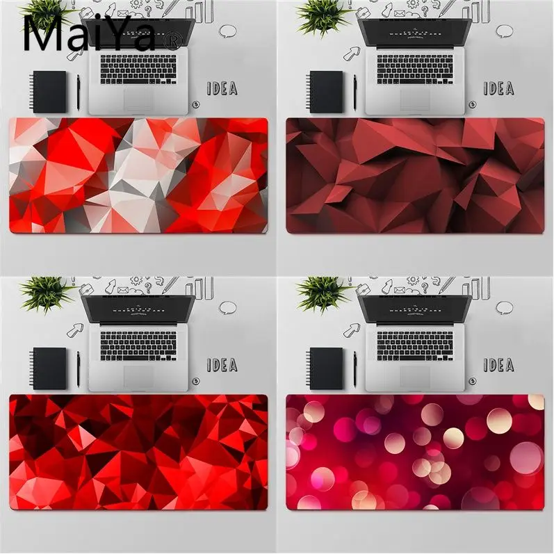 Maiya Top Kvalitet Røde smukt design, Komfort musemåtten Gaming Musemåtte Gratis Fragt Stor musemåtte Tastaturer Mat 4