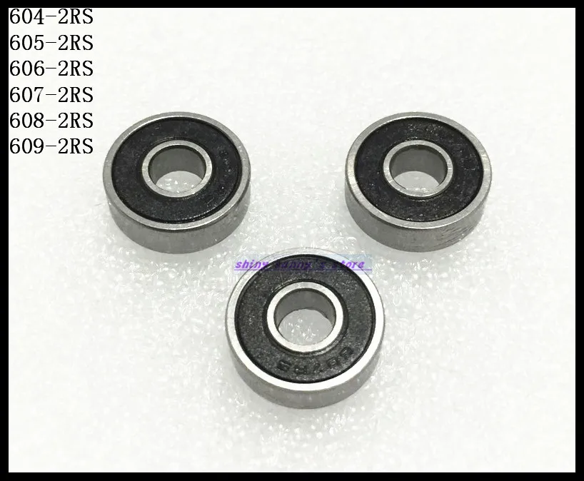 20-30 stk/Masse 604-2RS, 605-2RS, 606-2RS, 607-2RS, 608-2RS, 609-2RS Mini kugleleje Miniature Leje Helt Nye 2