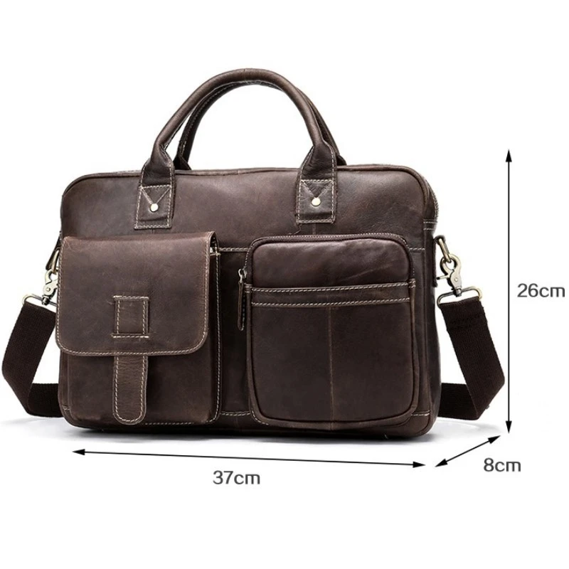 Mænds rejsetaske taske mænds ægte Læder laptop taske kontor tasker for mænd business porte dokument rejsetaske taske 5