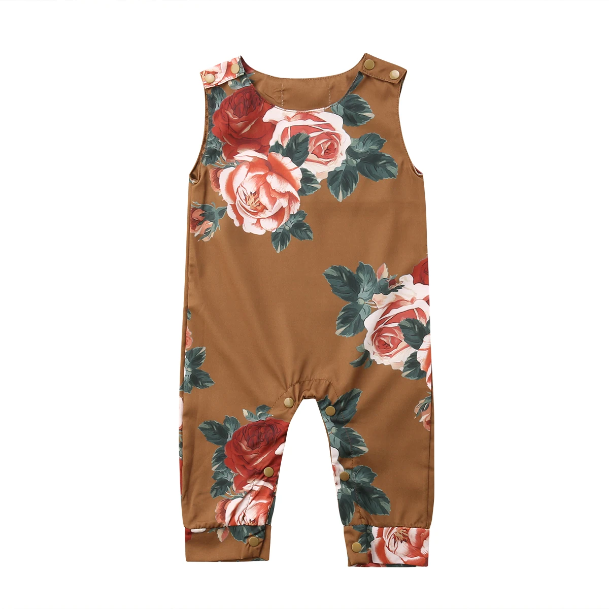 Mode Nyfødte Baby Piger Blomster Romper Buksedragt Playsuit Tøj Tøj 3