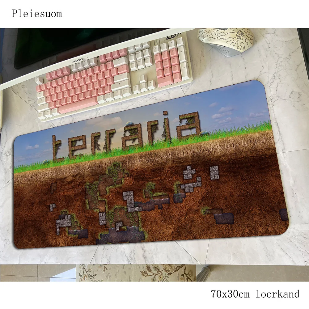 Terraria måtter 700x300x3mm stor gaming musemåtte store tastatur musemåtte billigste bærbare gamer tilbehør padmouse mat 2
