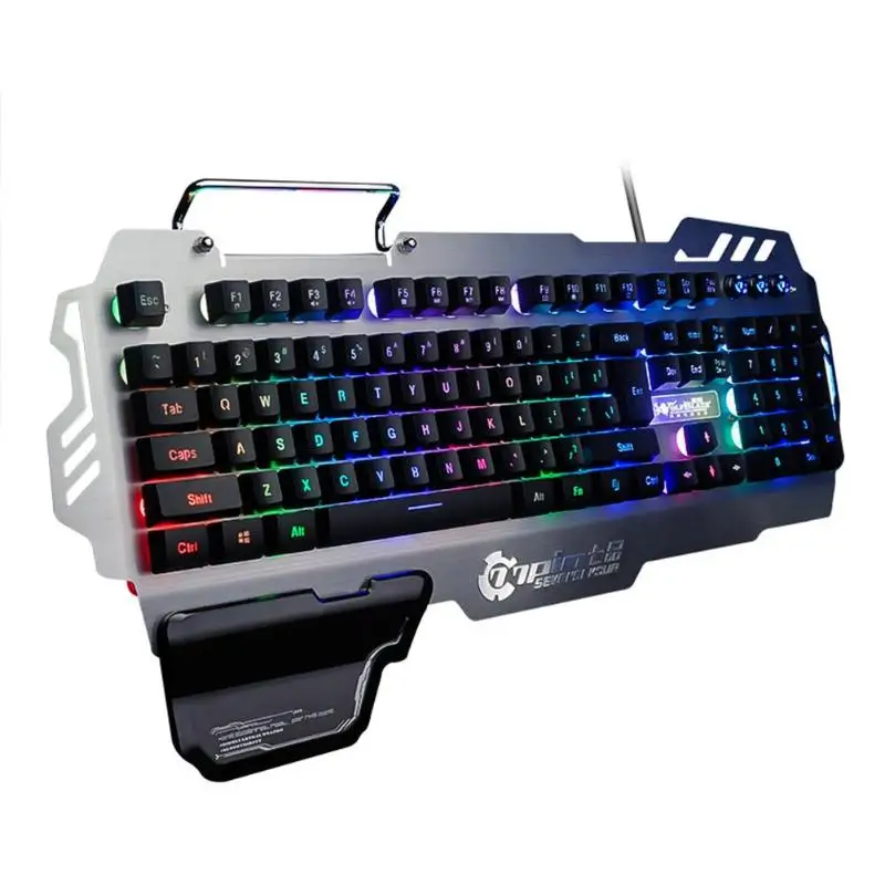 PK-900 Gaming Tastatur, Flerfarvet RGB-Baggrundsbelysning Mekanisk Føler Computer Tastatur Anti-Ghosting Ergonomi for PC Laptop, Desktop 3