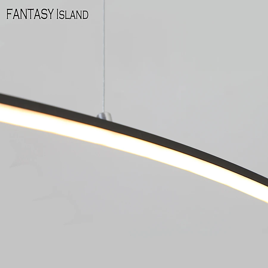 Moderevne sort hvid Moderne led-vedhæng lys for at spise stue shop led hængende lys diammable lampe stativ Mat deco - 1