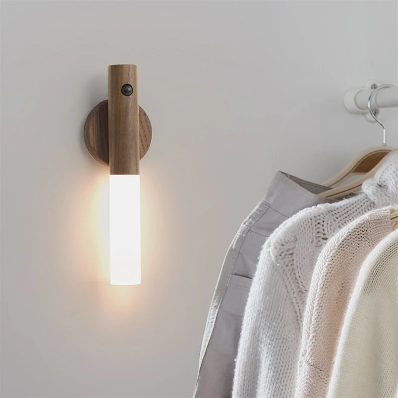 Trådløse LED dørlås Lys Auto Sensor bevægelsessensor Lampe Køkken Trappe Intelligent Væggen Nat Varmt Lys USB-Genoplade 5