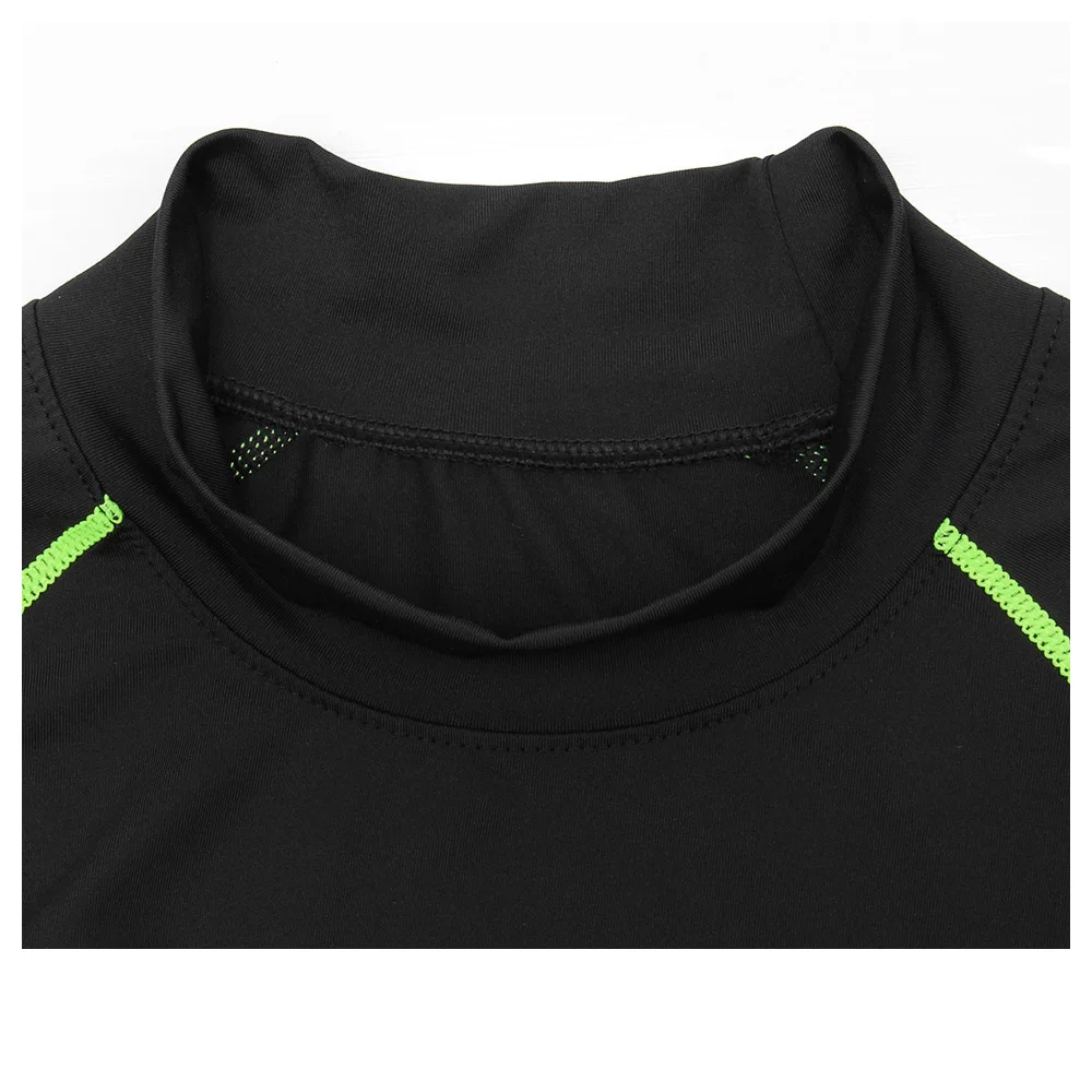 Høj krave Kompression Shirts til Mænd Bodybuilding Sportstøj T-shirt Langt Ærme Top Fitnesscentre T-Shirt Mænd, Trænings-og Stramme Rashgard 1