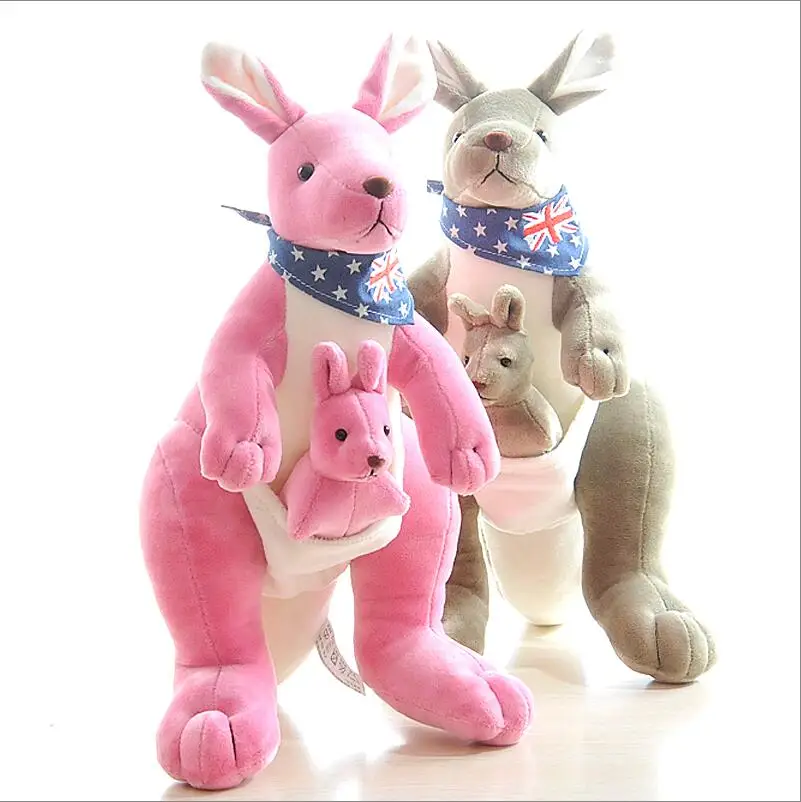 Kangaroo Bløde dukke kreativ mor kænguru-baby doll toy barn dukker børns fødselsdag gave pige Fyldte Plys Dyr, legetøj 3