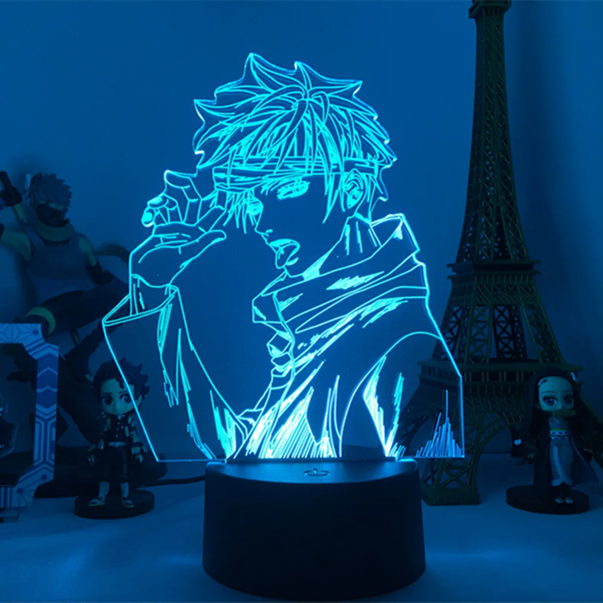 Anime Lampe Satoru Gojo Jujutsu Kaisen Led Nat Lys i Fødselsdagsgave Jujutsu Kaisen Nightlight Satoru Gojo Lampe Drop Shipping 1