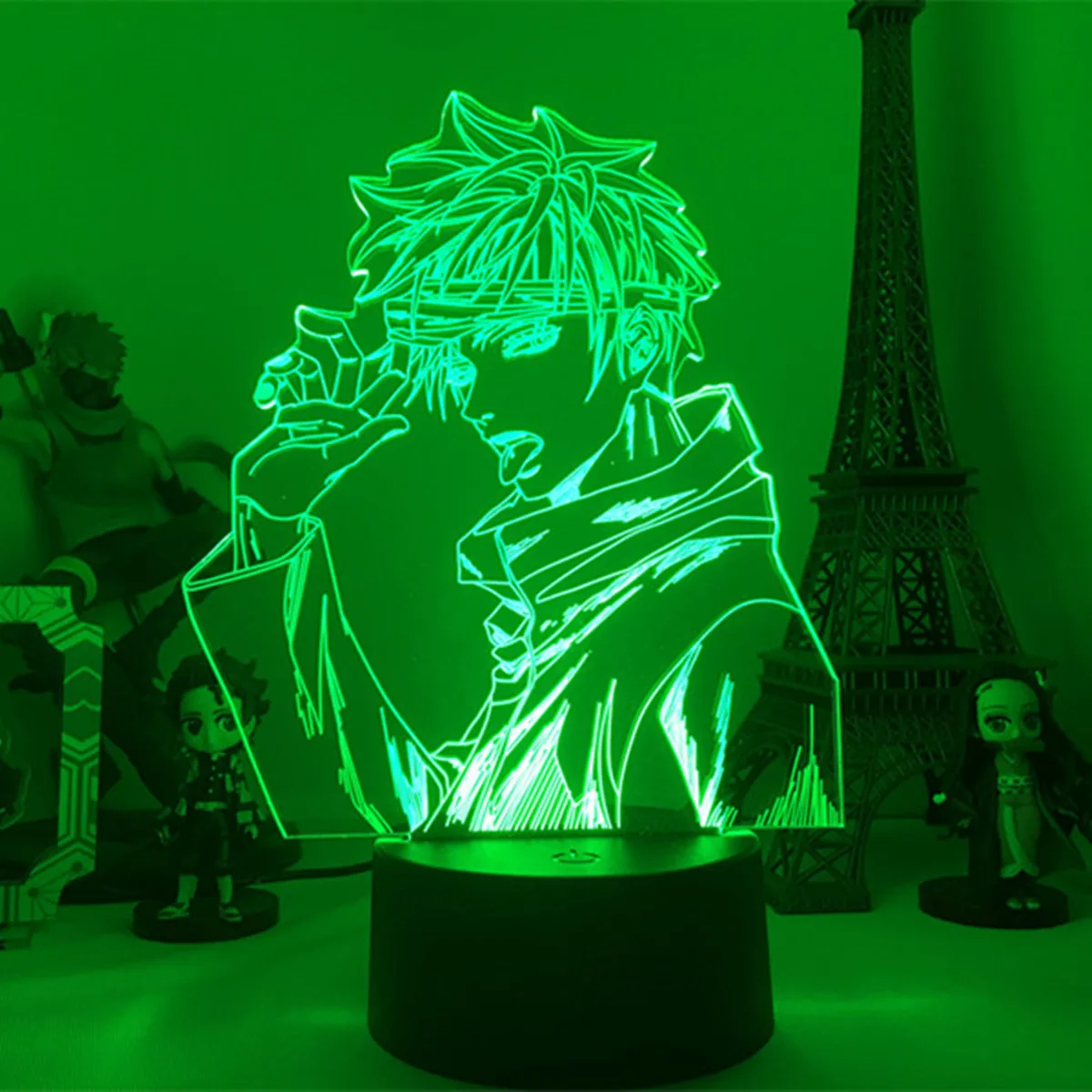 Anime Lampe Satoru Gojo Jujutsu Kaisen Led Nat Lys i Fødselsdagsgave Jujutsu Kaisen Nightlight Satoru Gojo Lampe Drop Shipping 2