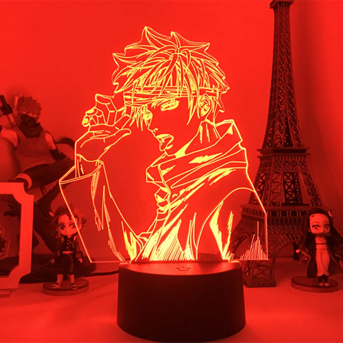 Anime Lampe Satoru Gojo Jujutsu Kaisen Led Nat Lys i Fødselsdagsgave Jujutsu Kaisen Nightlight Satoru Gojo Lampe Drop Shipping 3