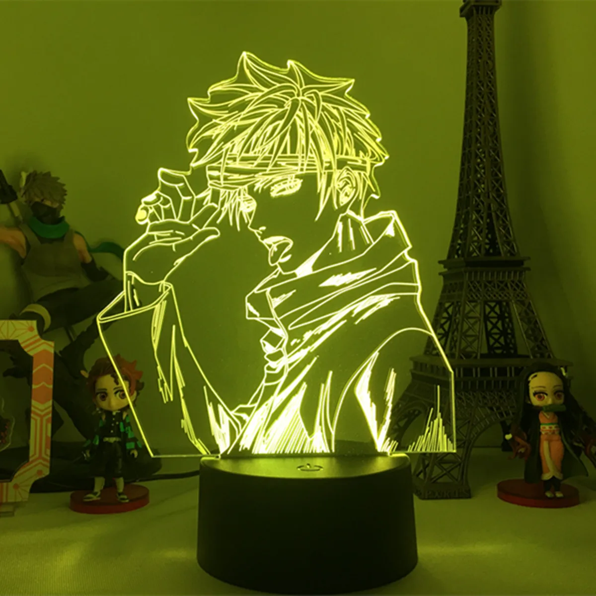 Anime Lampe Satoru Gojo Jujutsu Kaisen Led Nat Lys i Fødselsdagsgave Jujutsu Kaisen Nightlight Satoru Gojo Lampe Drop Shipping 4