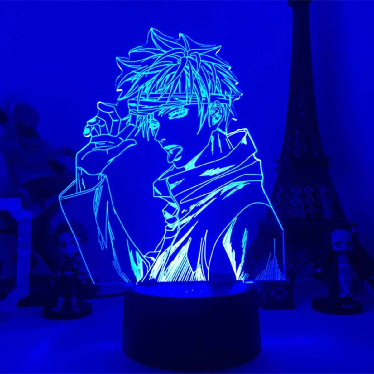 Anime Lampe Satoru Gojo Jujutsu Kaisen Led Nat Lys i Fødselsdagsgave Jujutsu Kaisen Nightlight Satoru Gojo Lampe Drop Shipping 5