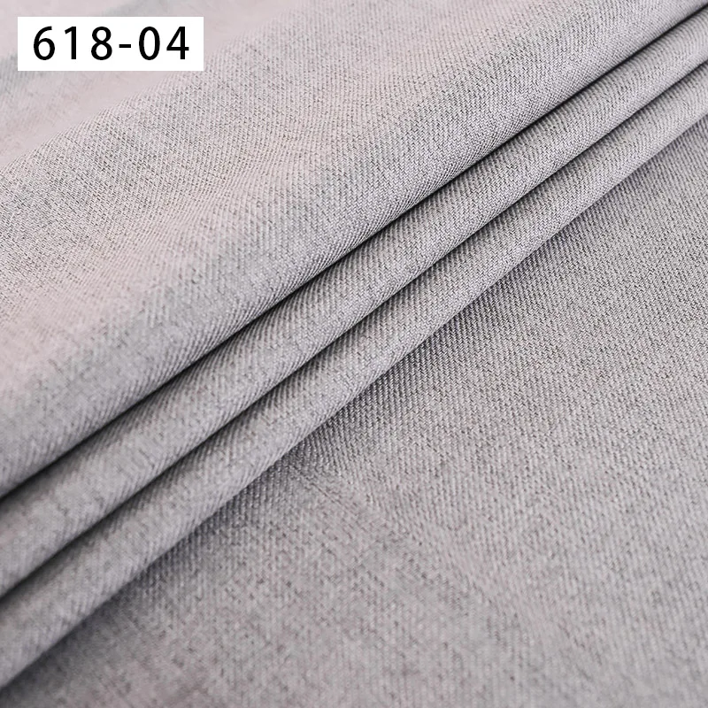 Linned stof indtræk i stof materiale til sofa dække solid almindeligt stof til tæppet 0