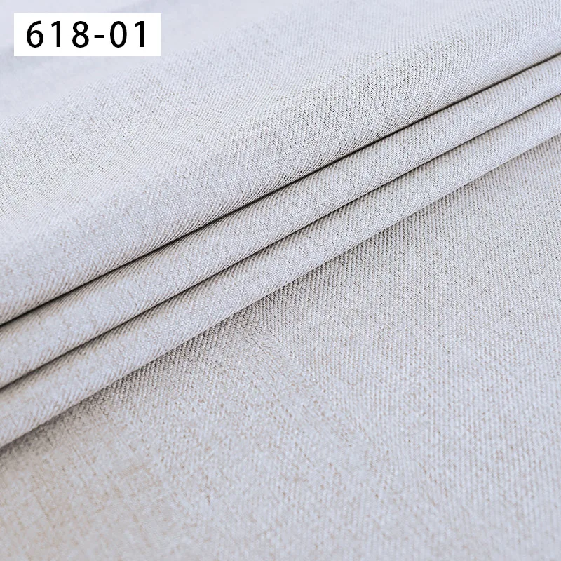 Linned stof indtræk i stof materiale til sofa dække solid almindeligt stof til tæppet 2