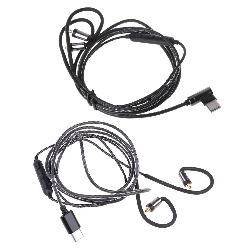 1PC MMCX Type C Hovedtelefoner Audio Kabel med Mic For Shure Hovedtelefoner SE215/315/535/846/425 0