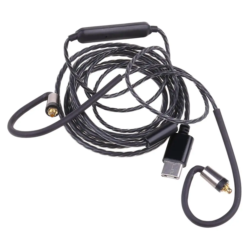 1PC MMCX Type C Hovedtelefoner Audio Kabel med Mic For Shure Hovedtelefoner SE215/315/535/846/425 1