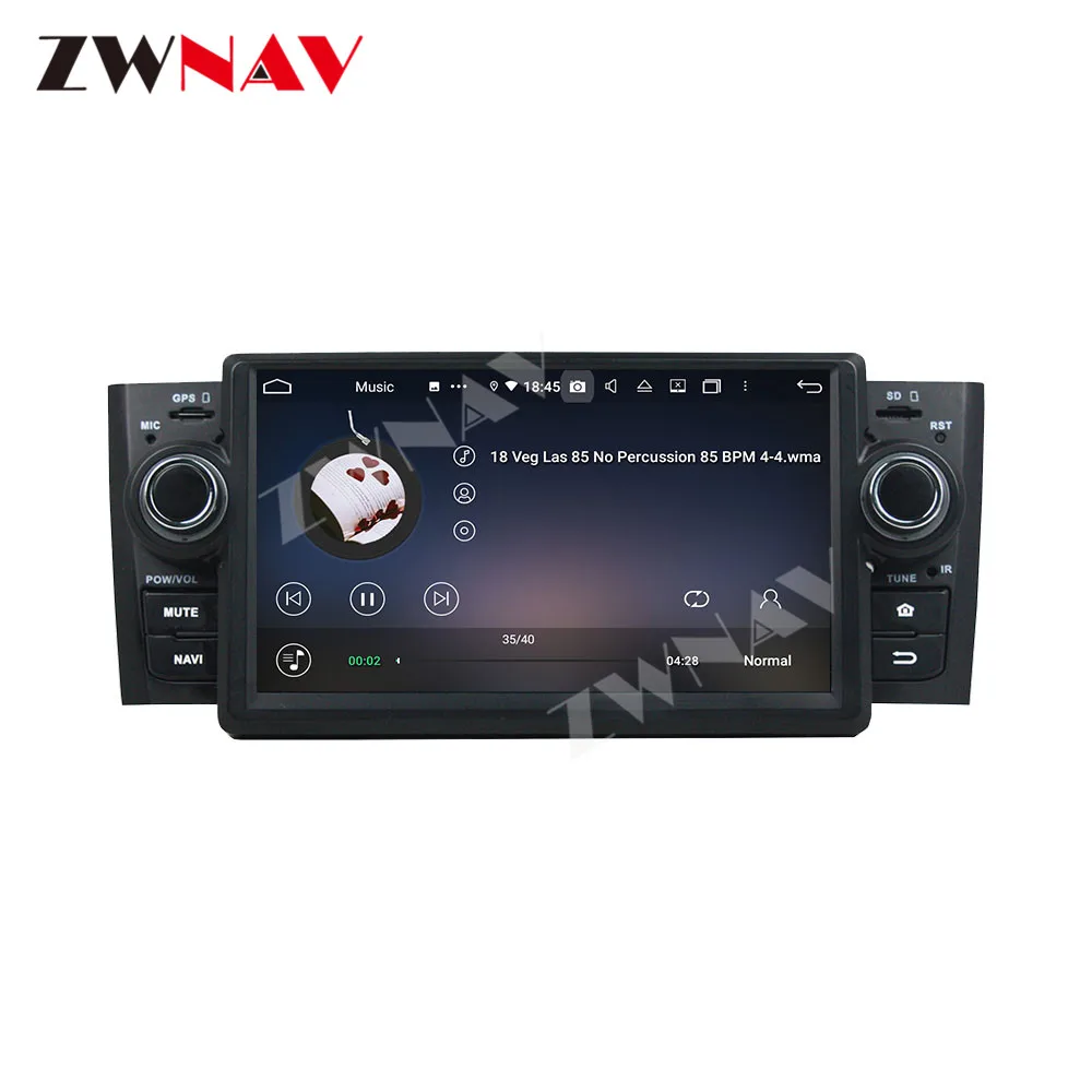 128 Carplay 2 Din-For Fiat Grande Punto Linea 2007 2008 2009 2010 2011 2012 Android-Afspiller Audio Radio GPS-hovedenheden Auto Stereo 5