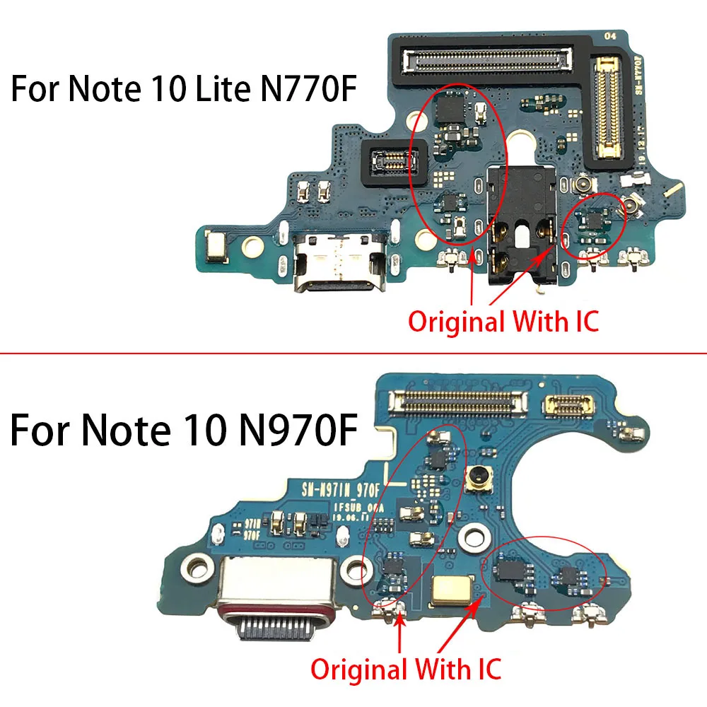 10Pcs, Originale, Nyt Oplade Dock Til Samsung Galaxy Note 10 Lite Oplader Stik, Flex Kabel N770F N970F 3