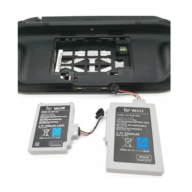3600mAh Genopladeligt Batteri Pack til Nintendo Wii U Gamepad-Controlleren joysticket Udskiftning Li-ion Batteri Til Wii U GamePad 4