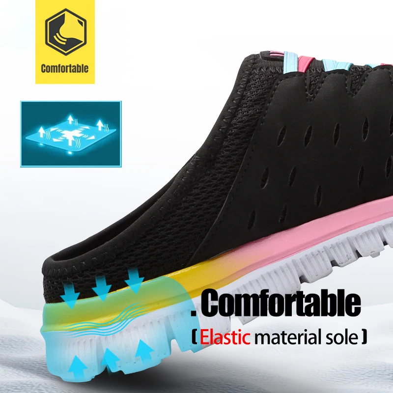 Kvinders Sikkerhed Arbejde Sko Komfortabel Sneaker let Anti-smashing Non-slip Konstruktion Beskyttende Sports Sko LARNMERN 1