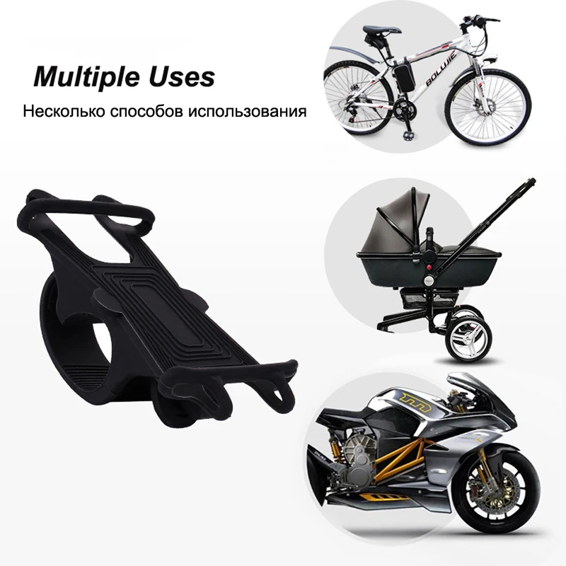 Oppselve Universal Cykel Mobiltelefon Holder Silikone Motorcykel, Cykel, Styr Stå Mount Beslag Telefon Holder Til iPhone 11 2