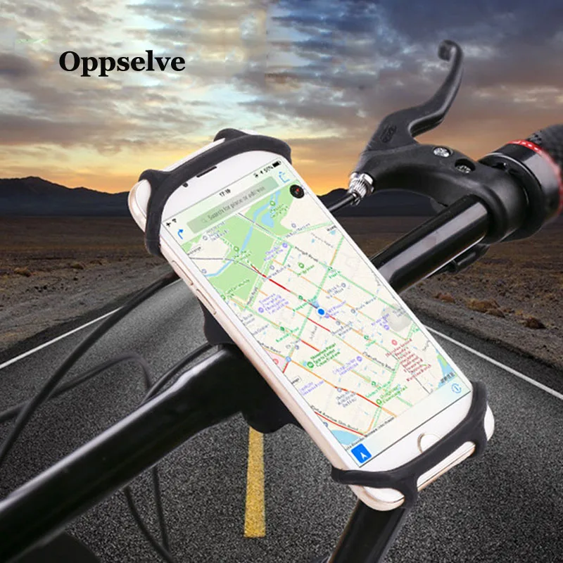 Oppselve Universal Cykel Mobiltelefon Holder Silikone Motorcykel, Cykel, Styr Stå Mount Beslag Telefon Holder Til iPhone 11 5
