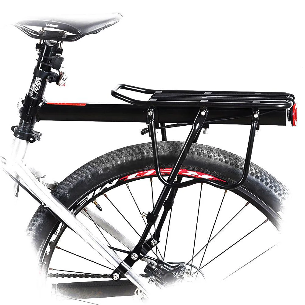 Cykel bagagebære Fragt Bageste Rack Hylde Cykling Sadelpind Taske Holder Stand bæreevne 25-50 kg Hurtig Installation 4