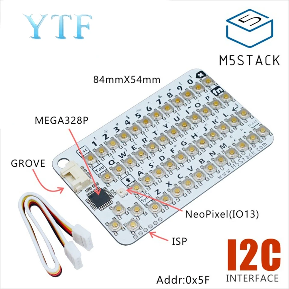 M5Stack CardKB mini-card interface til tastaturet enhed MEGA328P Grove I2C 0