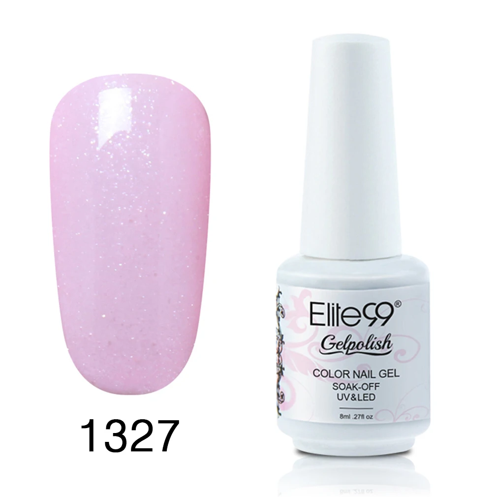 Elite99 8ml Nye Design Soak Off Color Nail Gel Polish, Hvid + Pink fransk Manicure Kit Sæt Gratis DIY Tips Nail Art Dekorationer 3