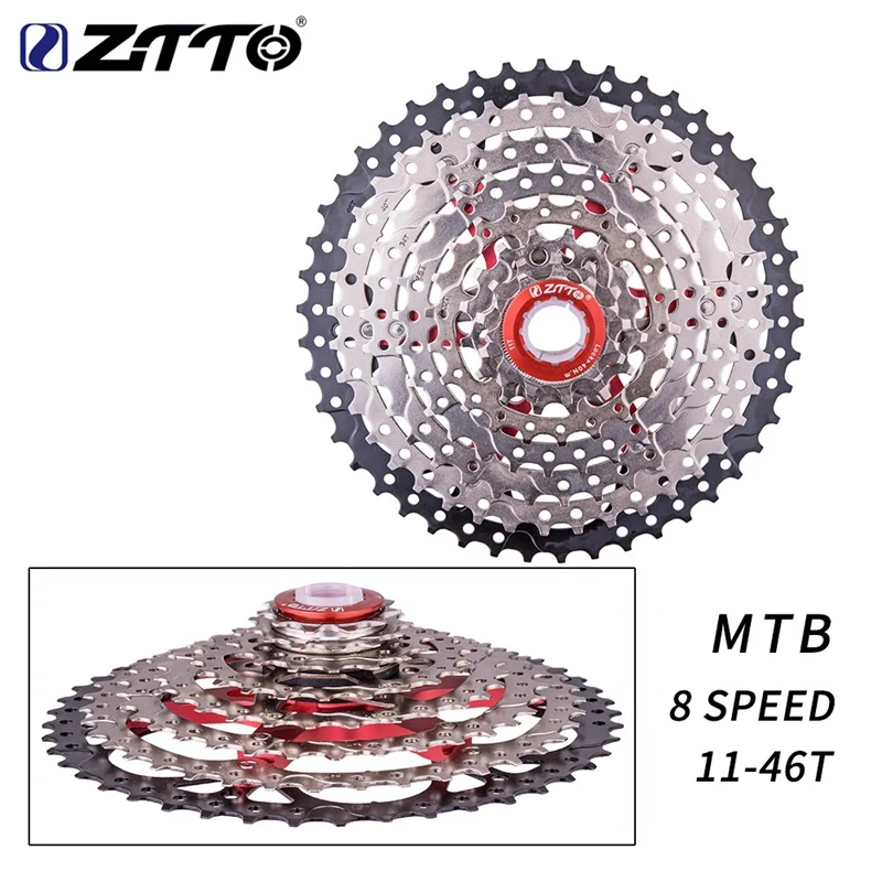 ZTTO 8 Speed 11-46T Cykel Kassette MTB Cykel Frihjul Ultralet Cykel Frihjul Kædehjul 2