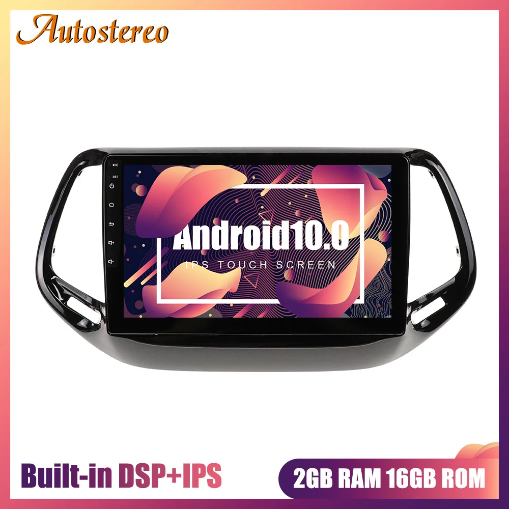 Android-systemet Car Multimedia afspiller Til JEEP Commander 2016-2019 Radio stereo gratis GPS-kort touch screen hovedenheden vidio afspiller 1