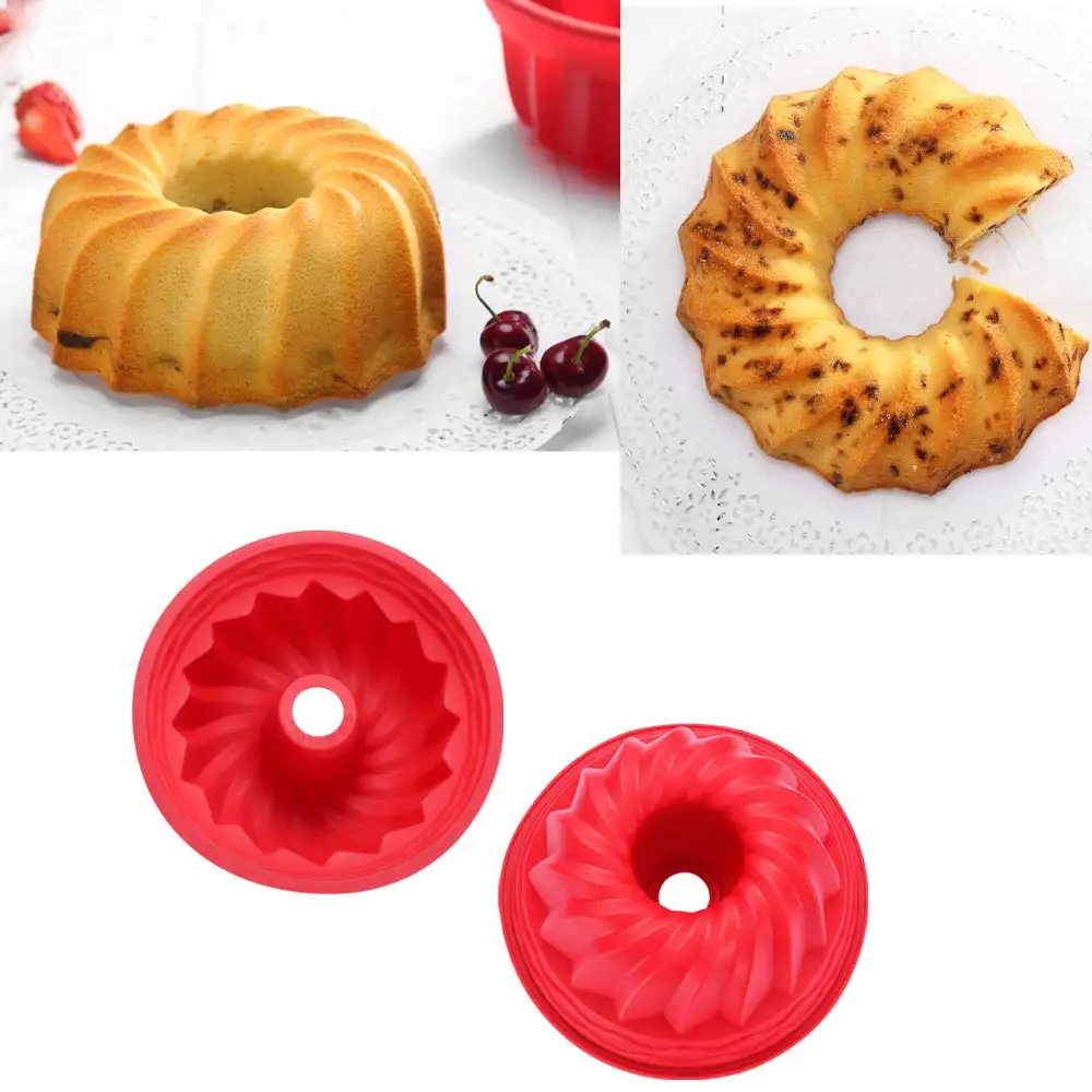 Silikone Kage Formen Rund Kage, Muffin Pan Cupcake Bage Forme Køkken Madlavning Bageforme DIY Kage, Wienerbrød Udsmykning Værktøjer 4