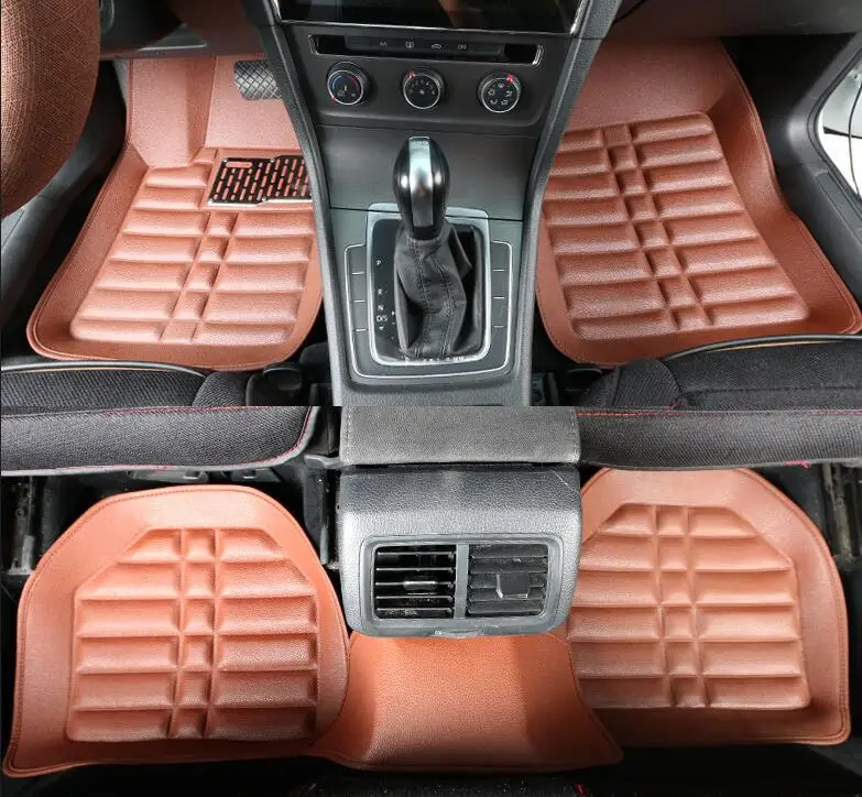Universal bil gulvmåtter for Dacia Sandero Duster Logan bil sædehynde Indvendigt Tilbehør Biler dækker fod 4