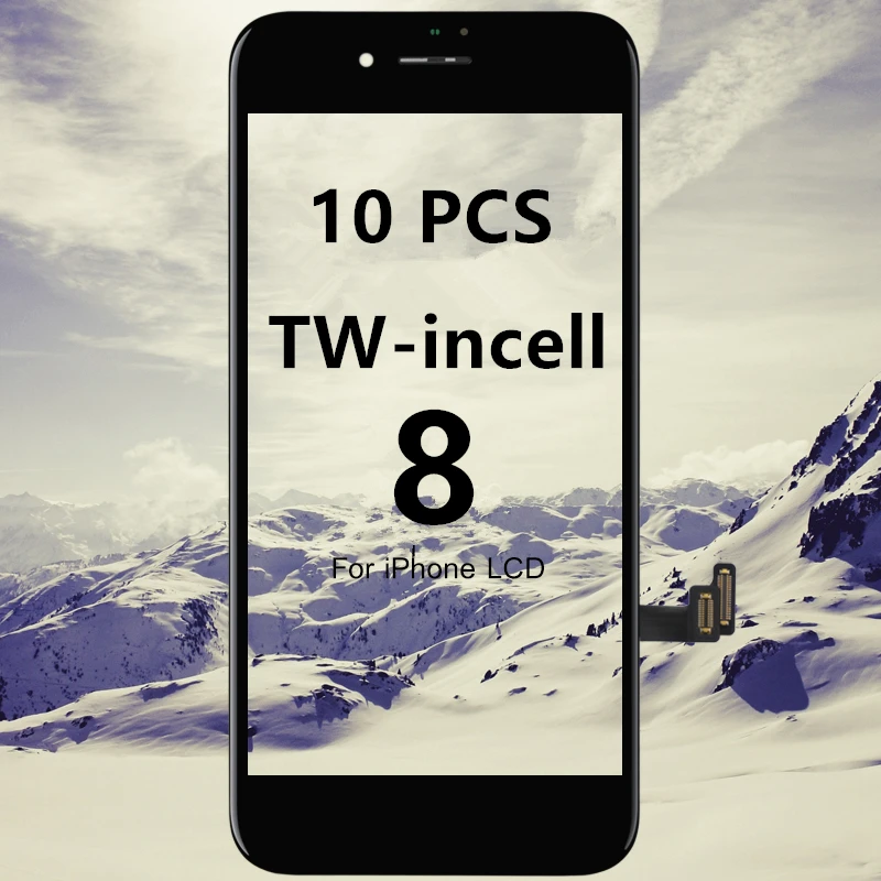 10stk TW-INCELL Til iPhone 8 LCD-Skærm Skærm Udskiftning Forsamling med Touch Digitizer Til iPhone 8g 8 LCD-skærm 3
