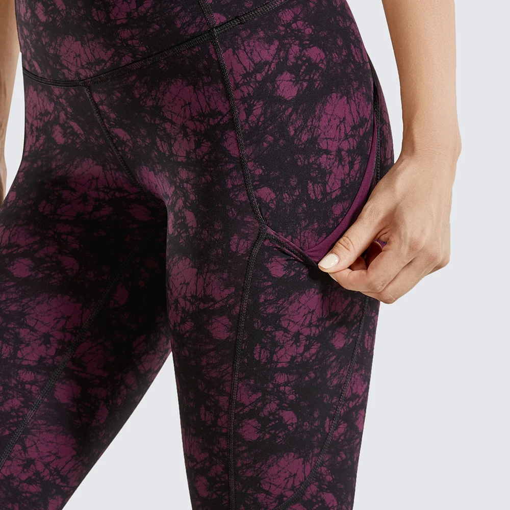 CRZ YOGA Kvinders Højtaljede Yoga Pants med Lommer Blotte Følelse Træning Leggings-25 Cm 2