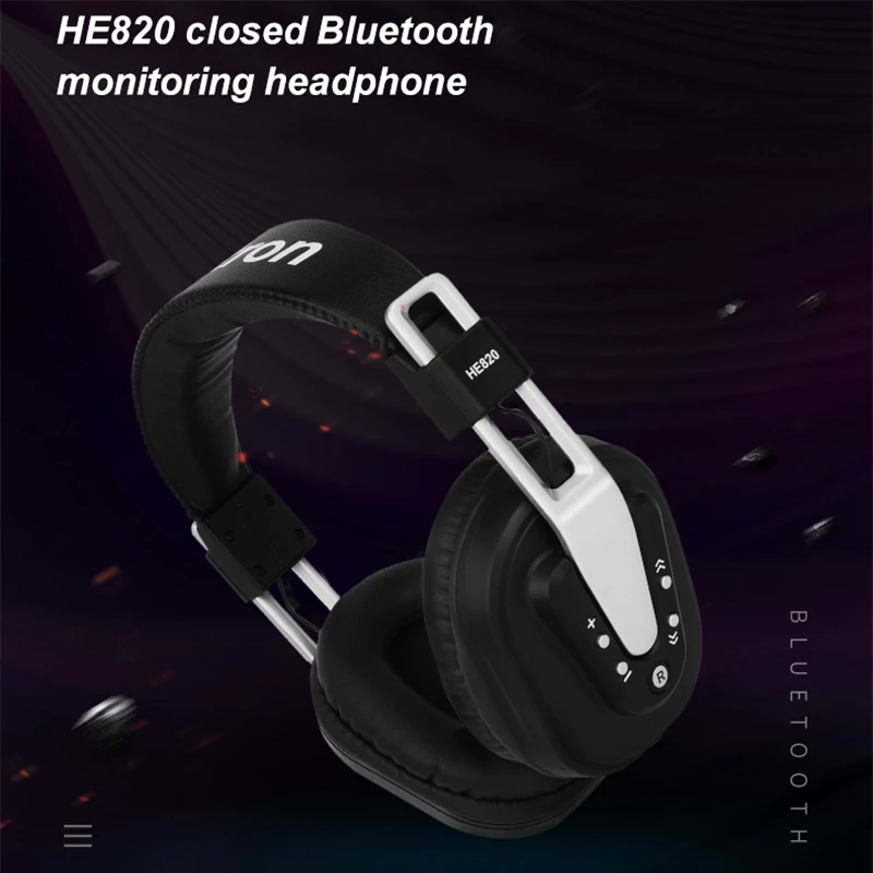 Alctron HE820 Bluetooth Trådløs Overvågning Hovedtelefoner med Mikrofon Optagelse Headset 5
