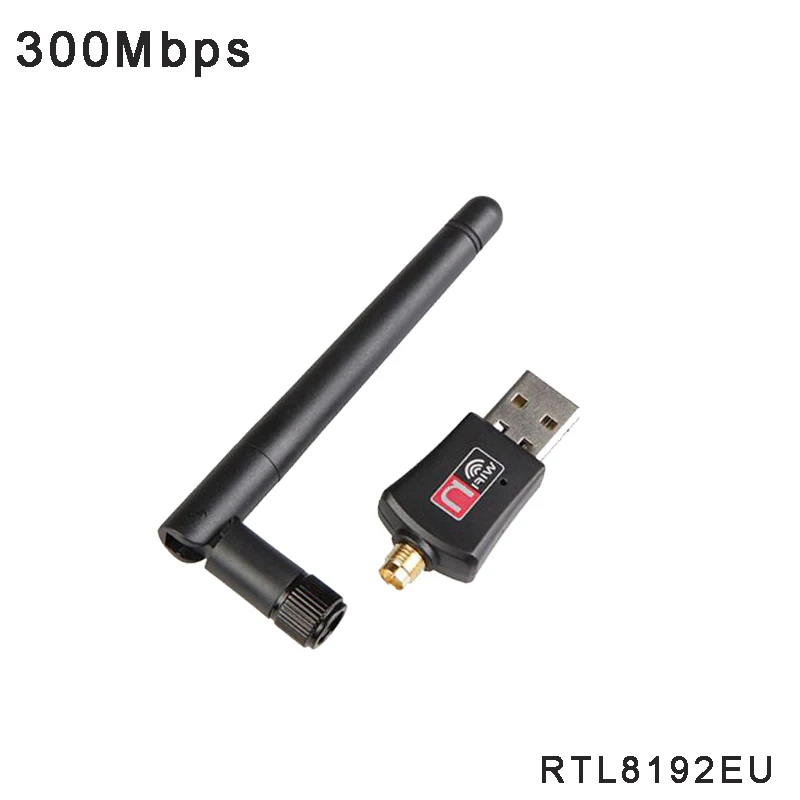 RTL8192EU Gratis Driver USB-Wifi-Antenne Adapter 300Mbps 2,4 G Wireless Network Card til Desktp Bærbar computer Soft AP Wifi-Modtager 0