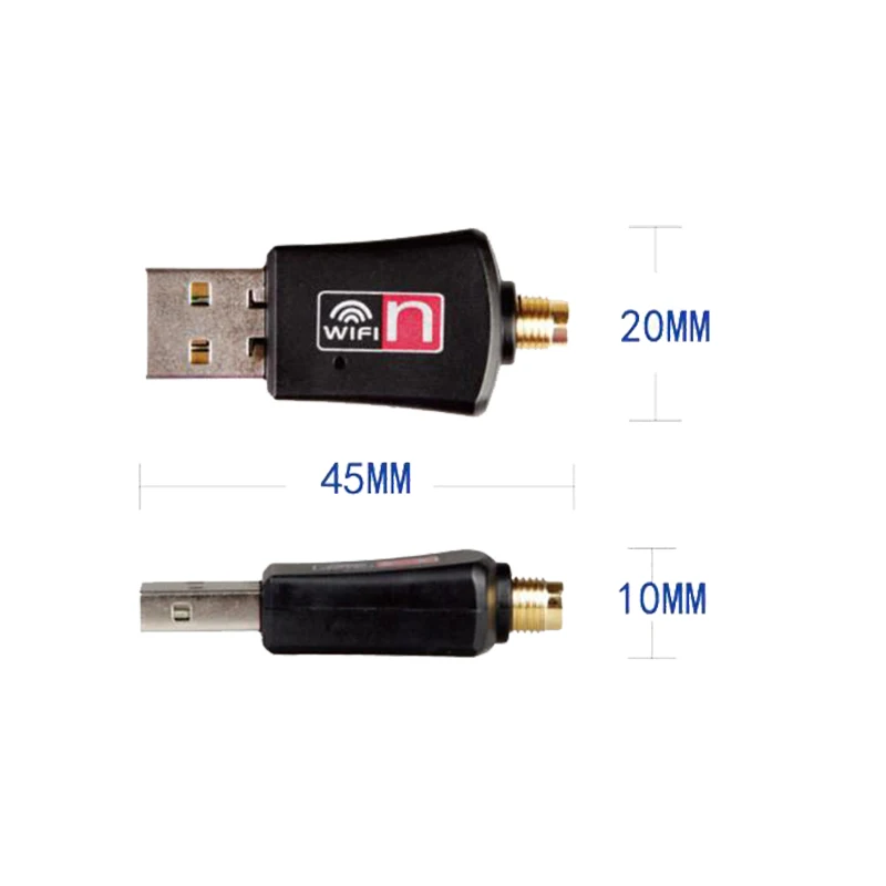 RTL8192EU Gratis Driver USB-Wifi-Antenne Adapter 300Mbps 2,4 G Wireless Network Card til Desktp Bærbar computer Soft AP Wifi-Modtager 2
