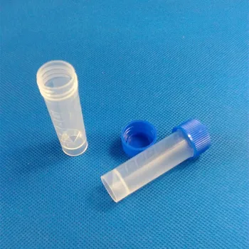 5ml Frysning af Rør Eksamen centrifugerør prøverør plastflasker med skruelåg til lab analyse Hjemme / butik ~ www.okocater.dk