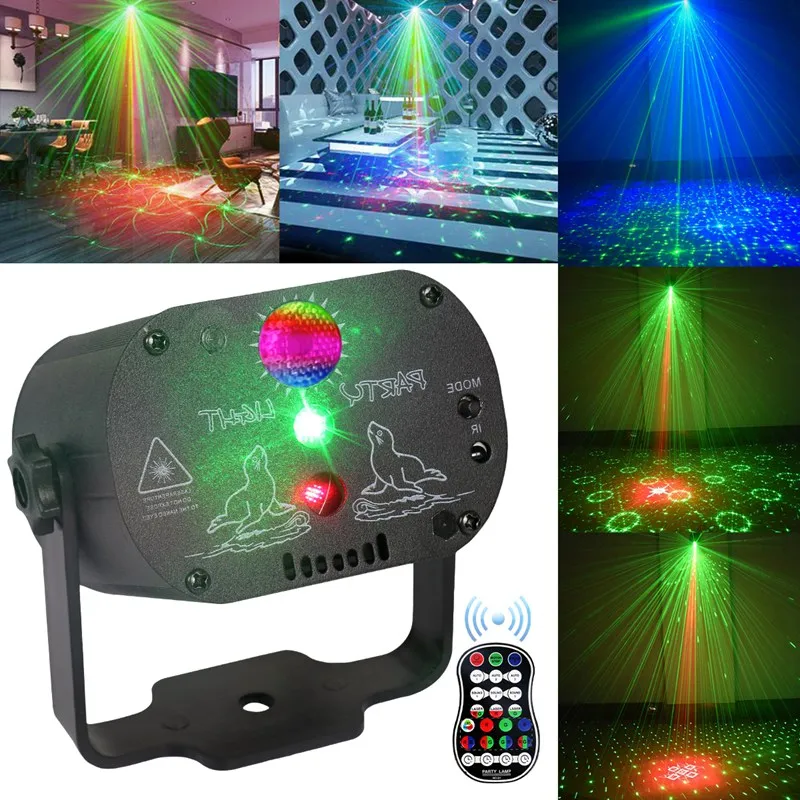 Støvet anklageren Busk Mini RGB Disco Lys, DJ LED Laser Fase Projektor Lys til dansegulvet  USB-Genopladelige Lampe Bryllup Fødselsdag Party DJ Lampe / butik ~  www.okocater.dk