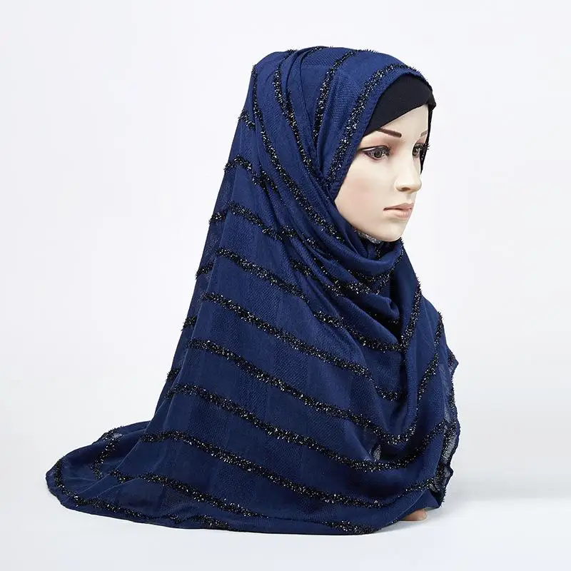 Nye Kvinder Lang Hijab Muslimske Tørklæde Hijab Caps Islam Tyrkisk Arabisk Turban Sjal Tørklæde / butik ~ www.okocater.dk