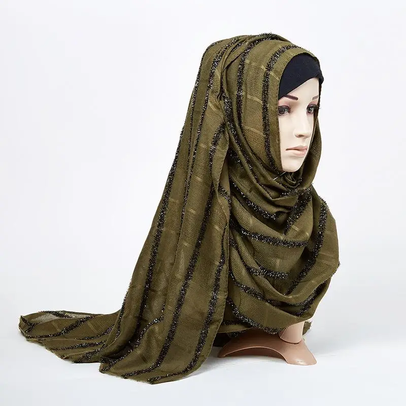 Nye Kvinder Lang Hijab Muslimske Tørklæde Hijab Caps Islam Tyrkisk Arabisk Turban Sjal Tørklæde / butik ~ www.okocater.dk