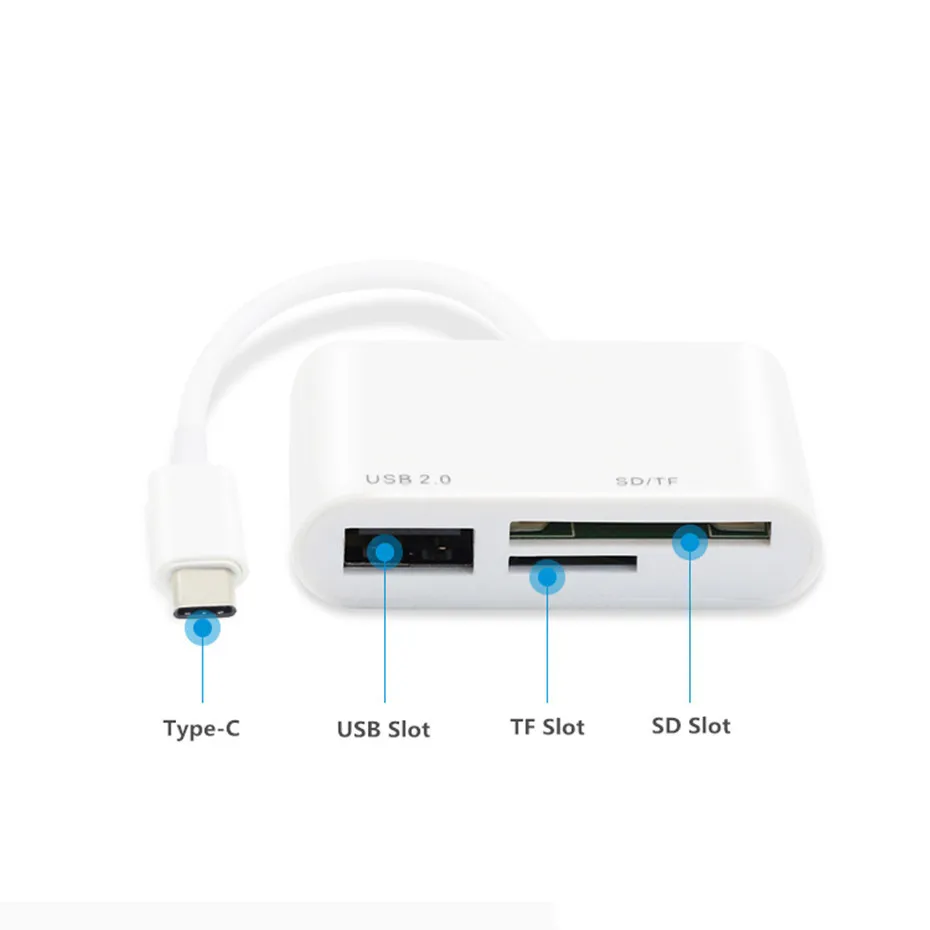 Øl Interconnect billig USB-C til SD-Kortlæser Type-C Kamera Connection Kit Adapter TF Card Reader  til iPad Pro MacBook Telefon (med Retail Package) / Computer & Kontor ~  www.okocater.dk